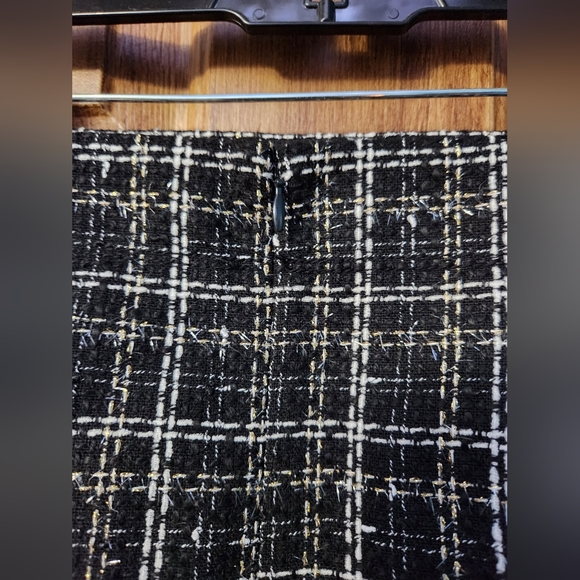 NWT Loft Sz 6 Metallic Tweed Skirt - Picture 3 of 6